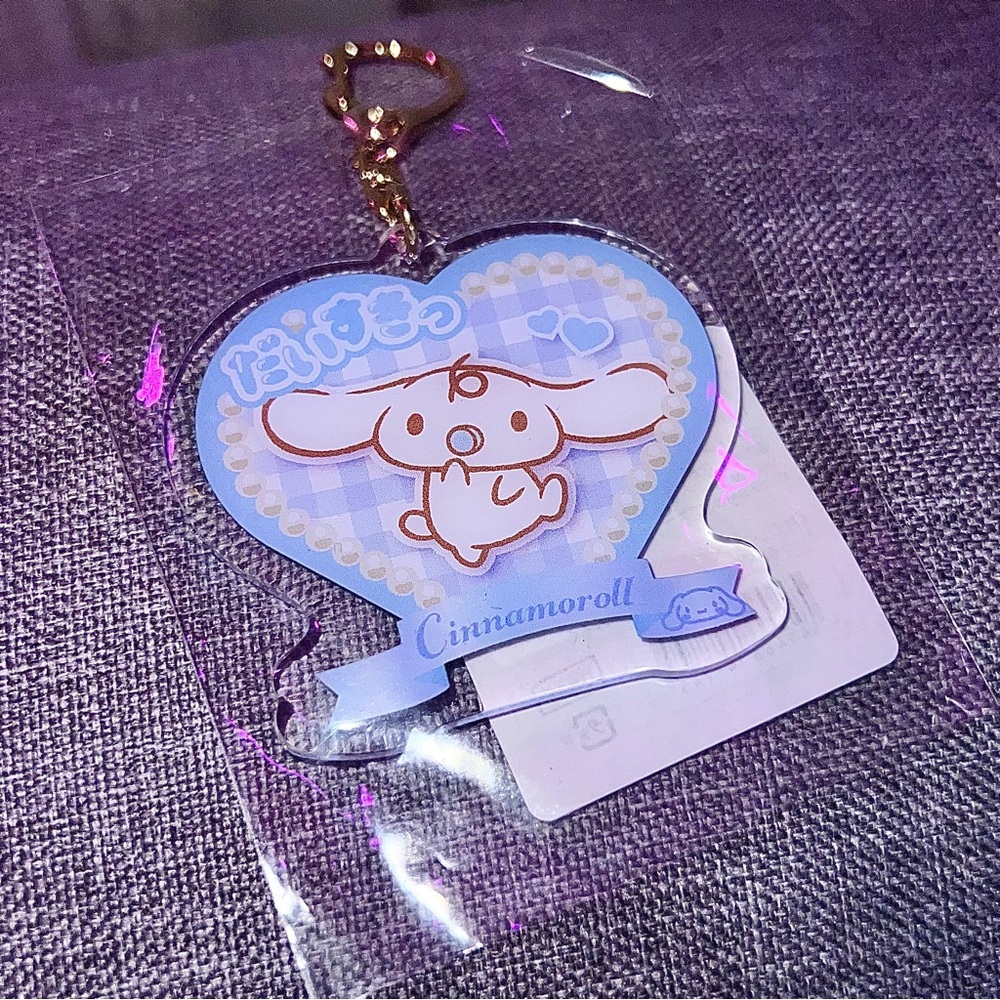 RARE! 🩵 Sanrio Cinnamoroll 🩵 Acrylic Keychain Authentic Japan
